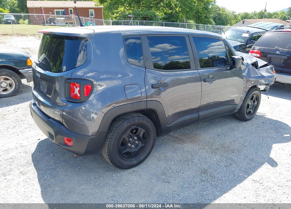 2019 JEEP RENEGADE SPORT FWD VIN: ZACNJAAB6KPK13408