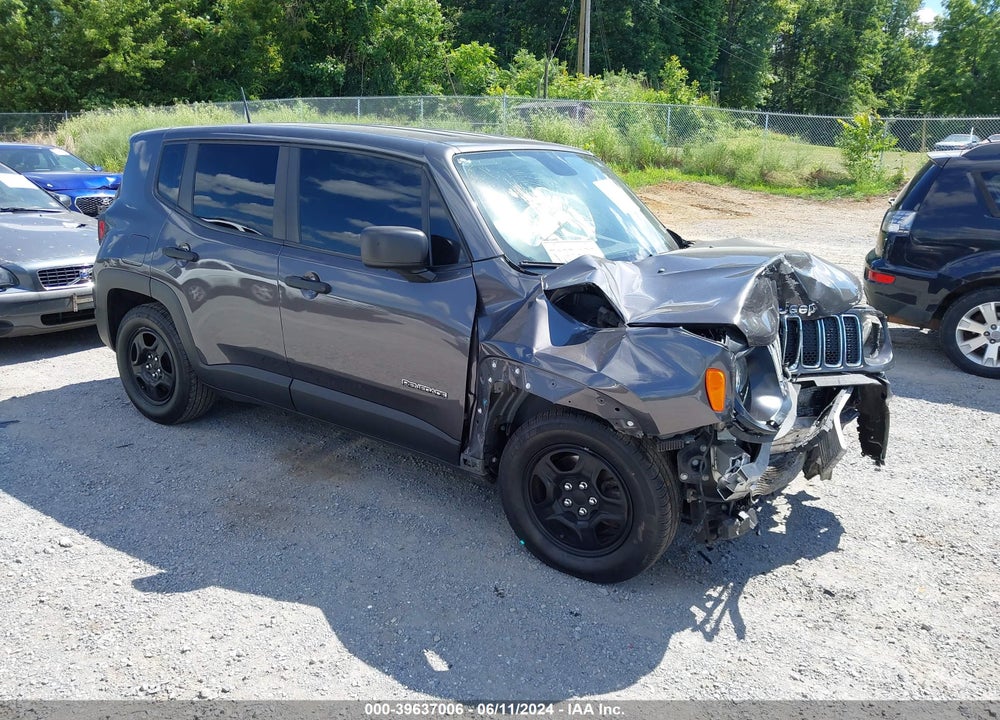 2019 JEEP RENEGADE SPORT FWD VIN: ZACNJAAB6KPK13408