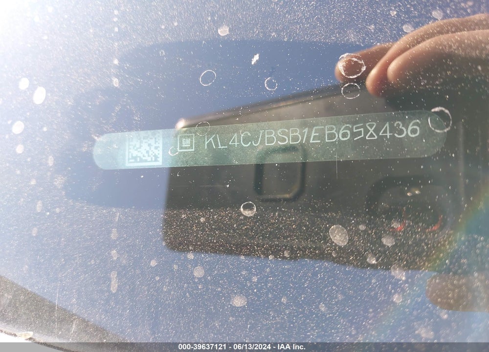 2014 BUICK ENCORE VIN: KL4CJBSB1EB658436