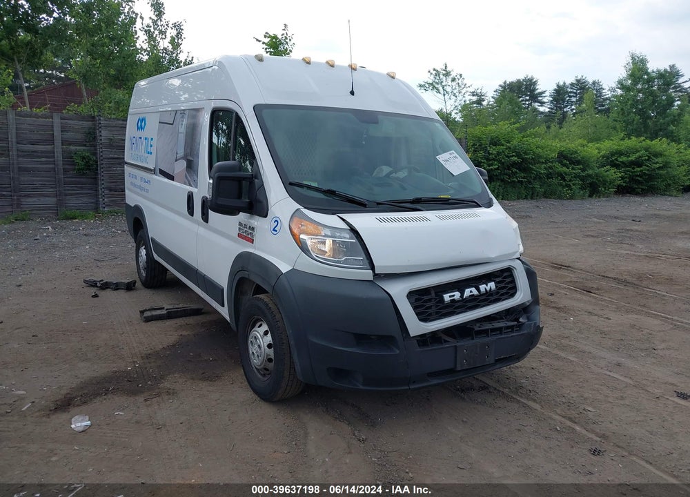 2019 RAM PROMASTER 1500 HIGH ROOF 136 WB VIN: 3C6TRVBG7KE547813