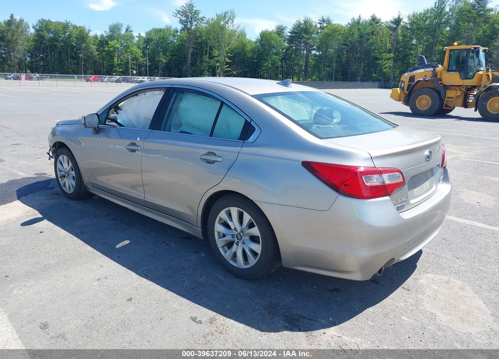 2016 SUBARU LEGACY 2.5I PREMIUM VIN: 4S3BNAC62G3025443