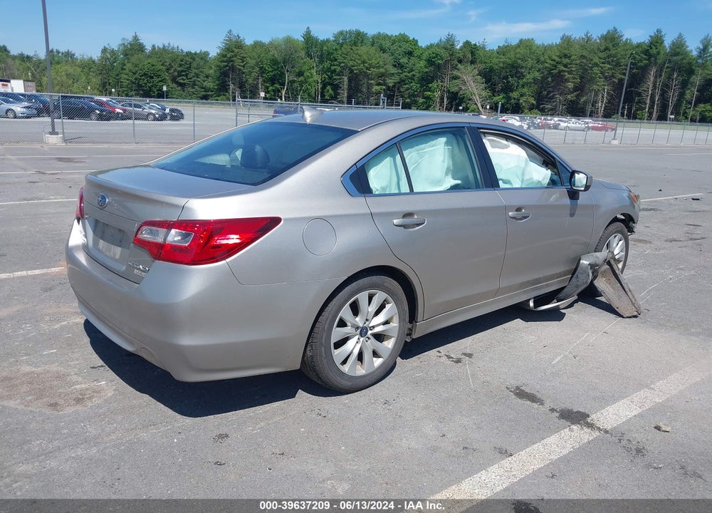 2016 SUBARU LEGACY 2.5I PREMIUM VIN: 4S3BNAC62G3025443