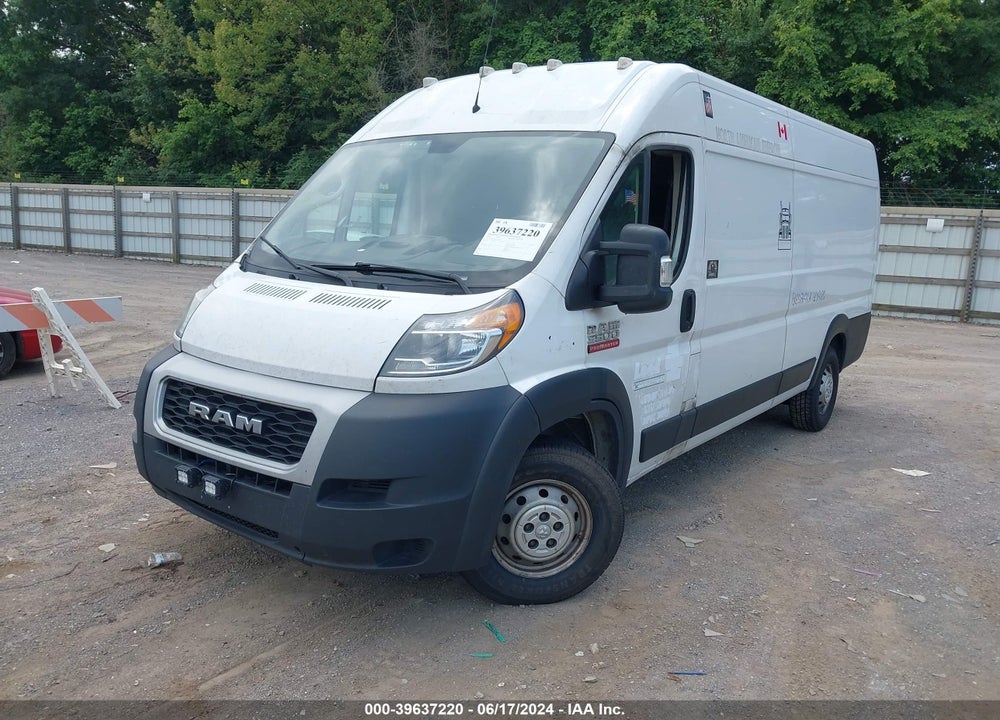 2020 RAM PROMASTER 3500 CARGO VAN HIGH ROOF 159 WB EXT VIN: 3C6URVJG9LE111004