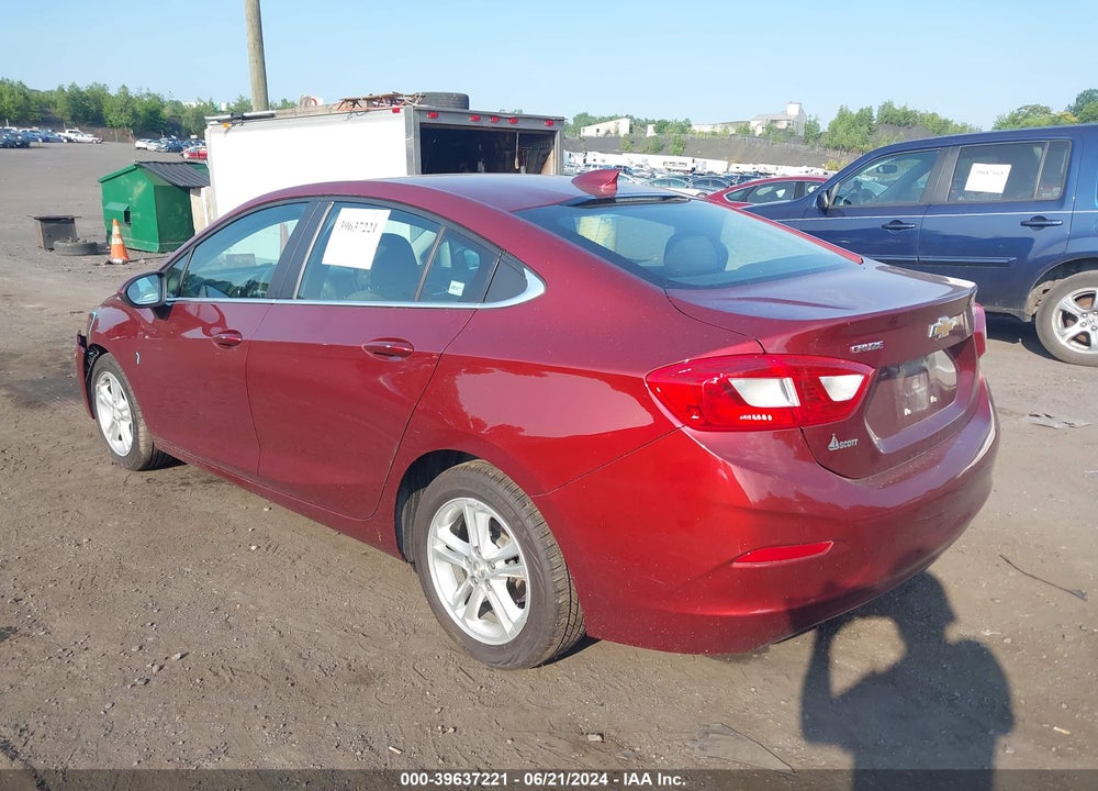 2016 CHEVROLET CRUZE LT AUTO VIN: 1G1BE5SM0G7272243