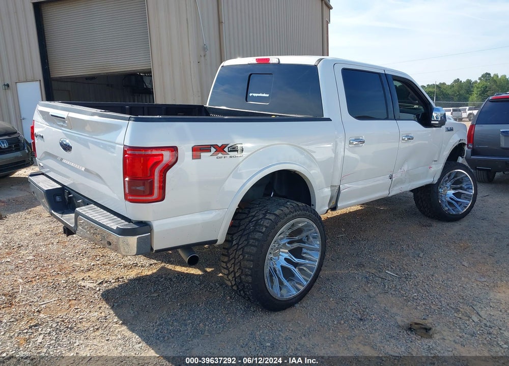 2016 FORD F-150 LARIAT VIN: 1FTEW1EG8GFB75166