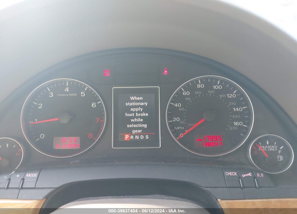 2006 AUDI A4 3.2 VIN: WAUDG78E76A088826