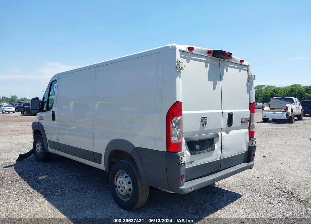 2018 RAM PROMASTER 1500 LOW ROOF 136 WB VIN: 3C6TRVAG0JE113796