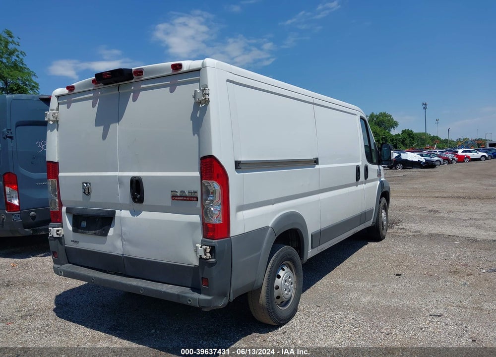 2018 RAM PROMASTER 1500 LOW ROOF 136 WB VIN: 3C6TRVAG0JE113796