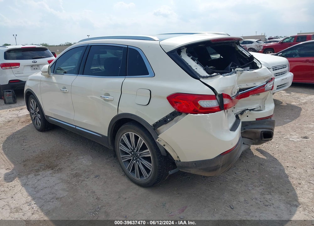2016 LINCOLN MKX BLACK LABEL VIN: 2LMPJ9JP0GBL66433