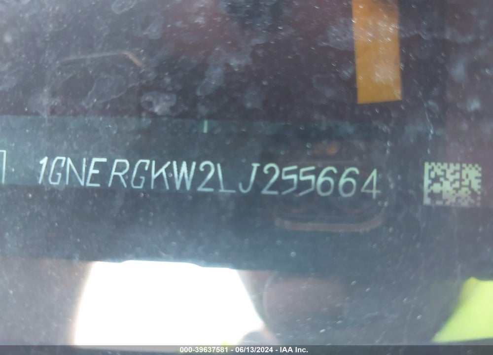 2020 CHEVROLET TRAVERSE FWD LT CLOTH VIN: 1GNERGKW2LJ255664
