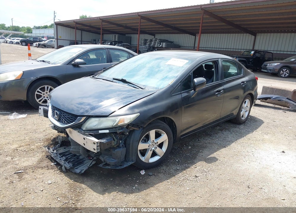 2014 HONDA CIVIC LX VIN: 19XFB2F54EE009768