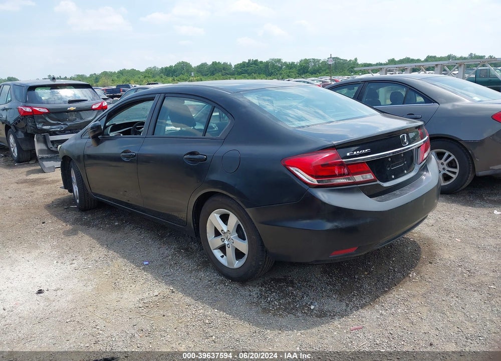 2014 HONDA CIVIC LX VIN: 19XFB2F54EE009768