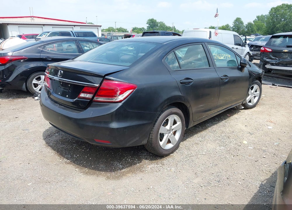 2014 HONDA CIVIC LX VIN: 19XFB2F54EE009768