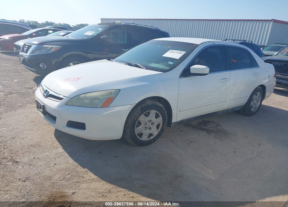 2007 HONDA ACCORD 2.4 LX VIN: 3HGCM56427G702322