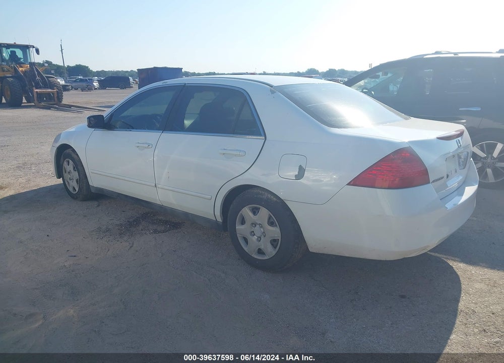 2007 HONDA ACCORD 2.4 LX VIN: 3HGCM56427G702322