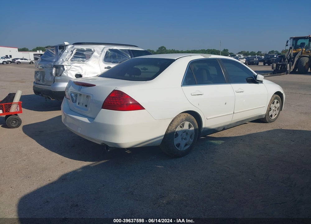 2007 HONDA ACCORD 2.4 LX VIN: 3HGCM56427G702322