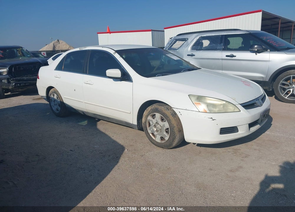 2007 HONDA ACCORD 2.4 LX VIN: 3HGCM56427G702322