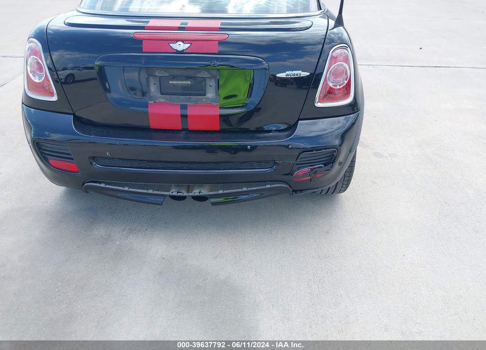 2013 MINI COUPE JOHN COOPER WORKS VIN: WMWSX9C59DT380490