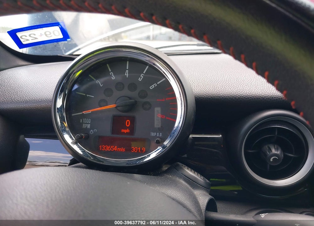 2013 MINI COUPE JOHN COOPER WORKS VIN: WMWSX9C59DT380490
