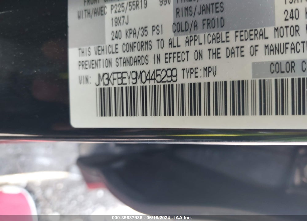 2021 MAZDA CX-5 SIGNATURE VIN: JM3KFBEY9M0445299