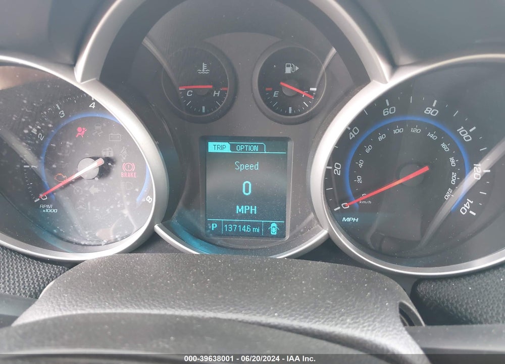 2015 CHEVROLET CRUZE 2LT AUTO VIN: 1G1PE5SB1F7240274