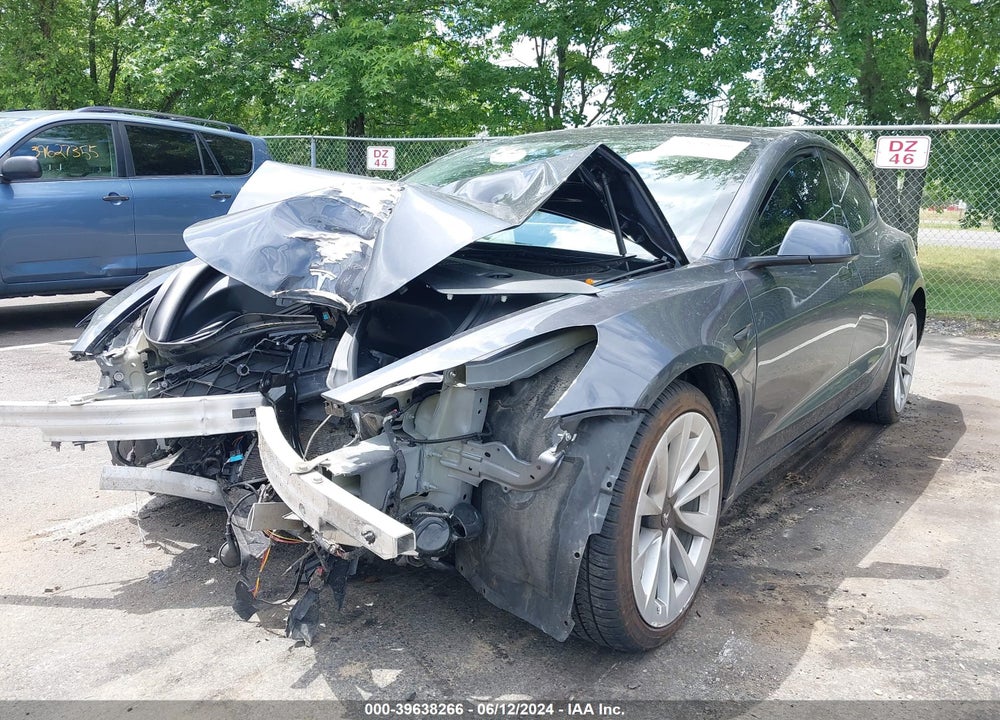 2022 TESLA MODEL 3 LONG RANGE DUAL MOTOR ALL-WHEEL DRIVE VIN: 5YJ3E1EB6NF192645