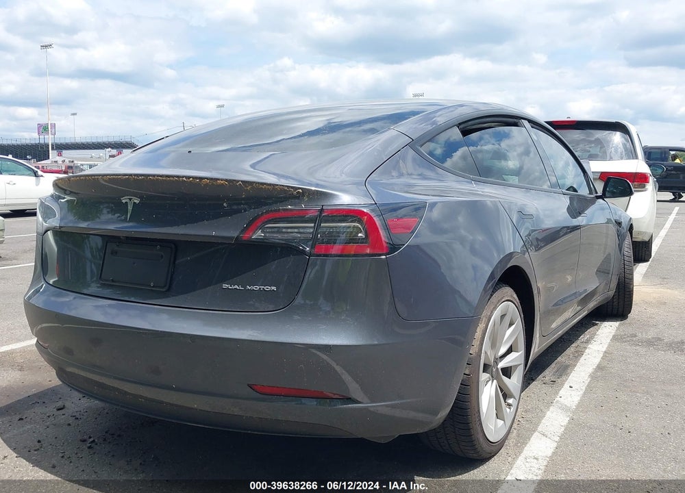 2022 TESLA MODEL 3 LONG RANGE DUAL MOTOR ALL-WHEEL DRIVE VIN: 5YJ3E1EB6NF192645