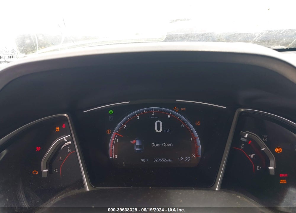 2019 HONDA CIVIC SPORT VIN: 19XFC2F8XKE034886
