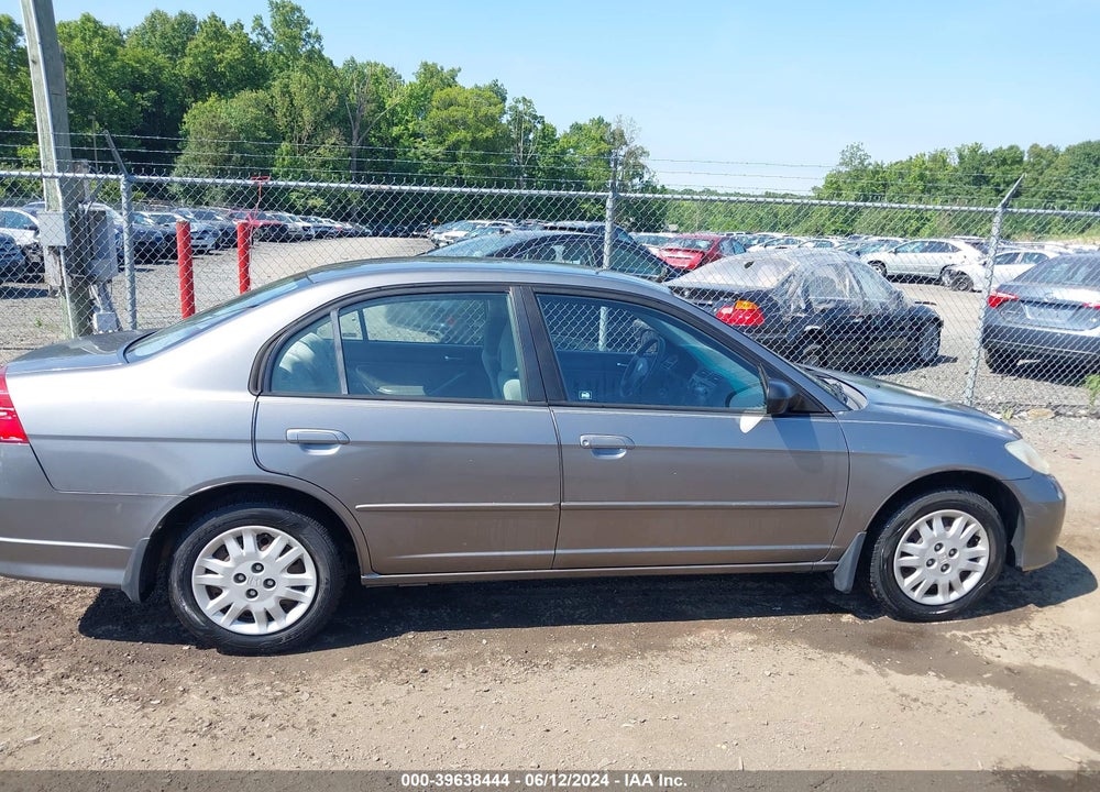 2005 HONDA CIVIC LX VIN: 2HGES16615H629224