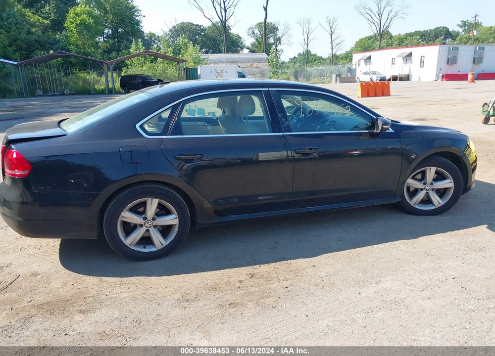 2012 VOLKSWAGEN PASSAT 2.5L SE VIN: 1VWBP7A30CC068921