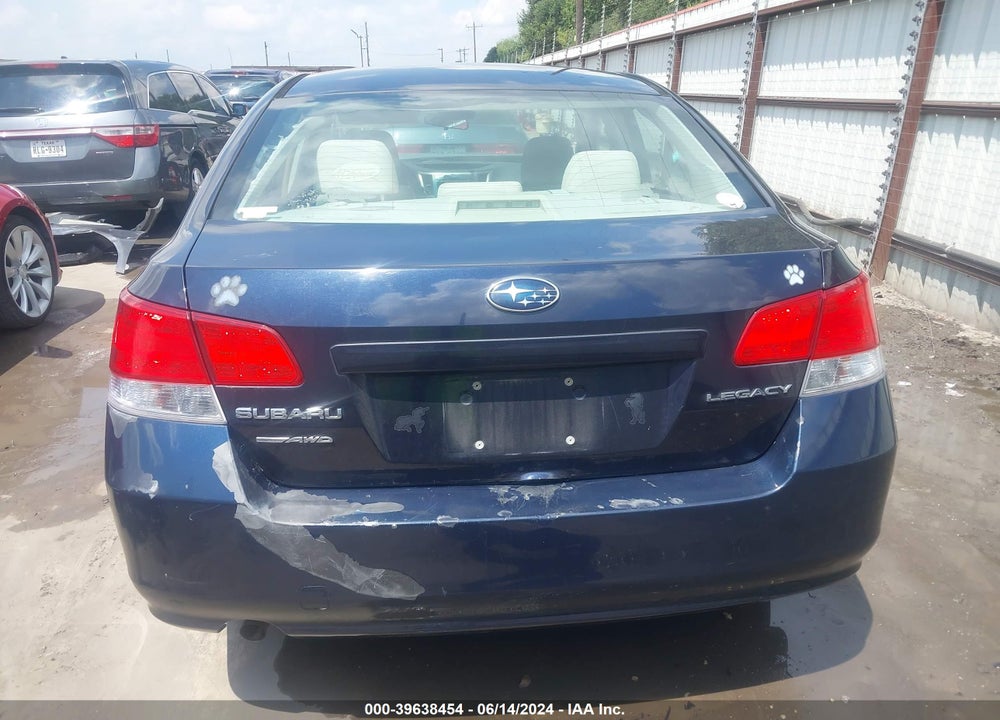 2012 SUBARU LEGACY 2.5I VIN: 4S3BMCA65C3017400