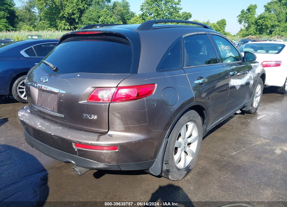 2005 INFINITI FX35 VIN: JNRAS08U15X101648