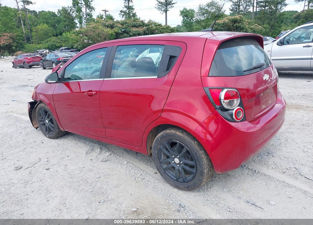 2013 CHEVROLET SONIC LT AUTO VIN: 1G1JC6SH0D4202989