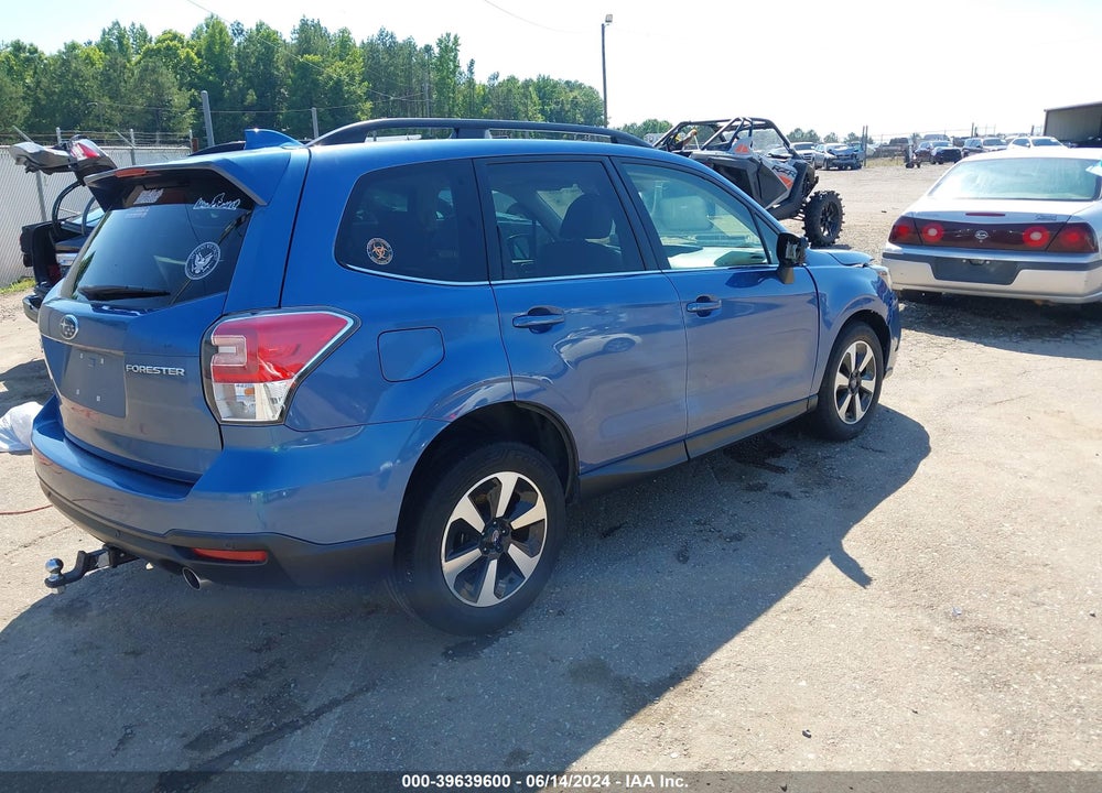 2018 SUBARU FORESTER 2.5I LIMITED VIN: JF2SJARC7JH489851