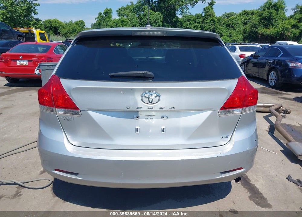 2012 TOYOTA VENZA LE VIN: 4T3ZA3BB5CU062367