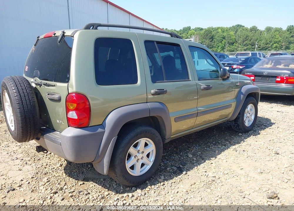 2004 JEEP LIBERTY SPORT VIN: 1J4GK48K54W120637