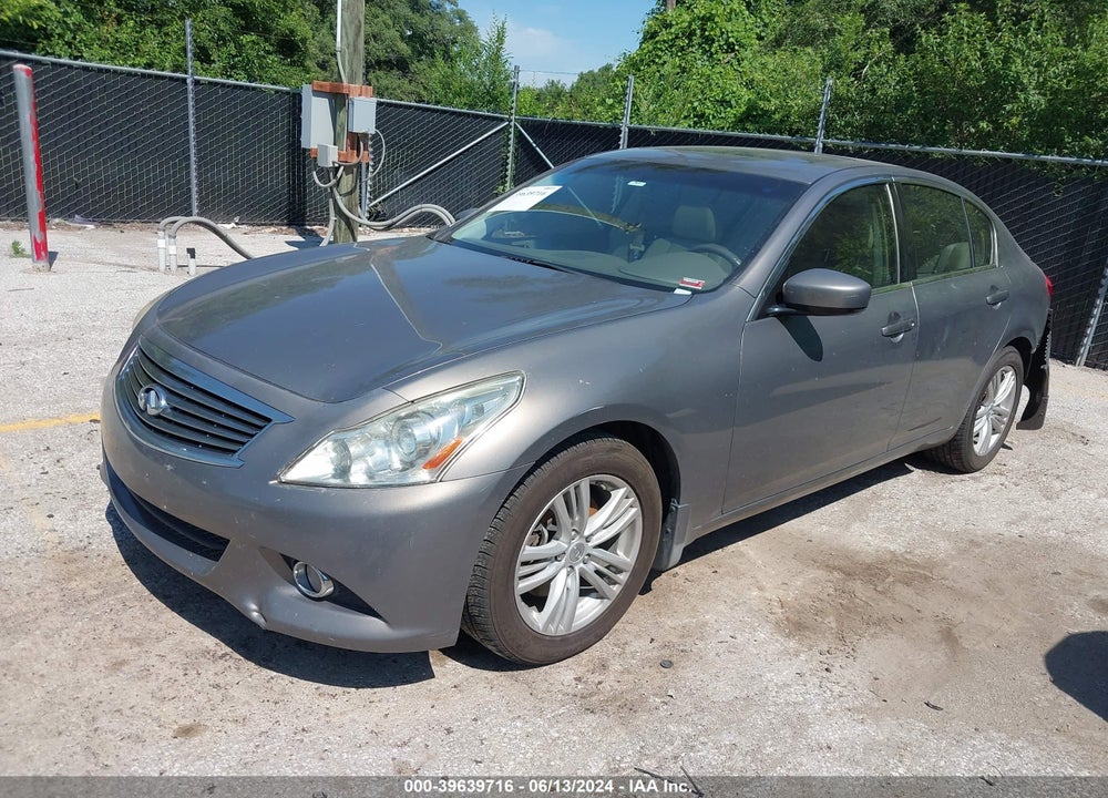 2012 INFINITI G37X VIN: JN1CV6AR1CM675435