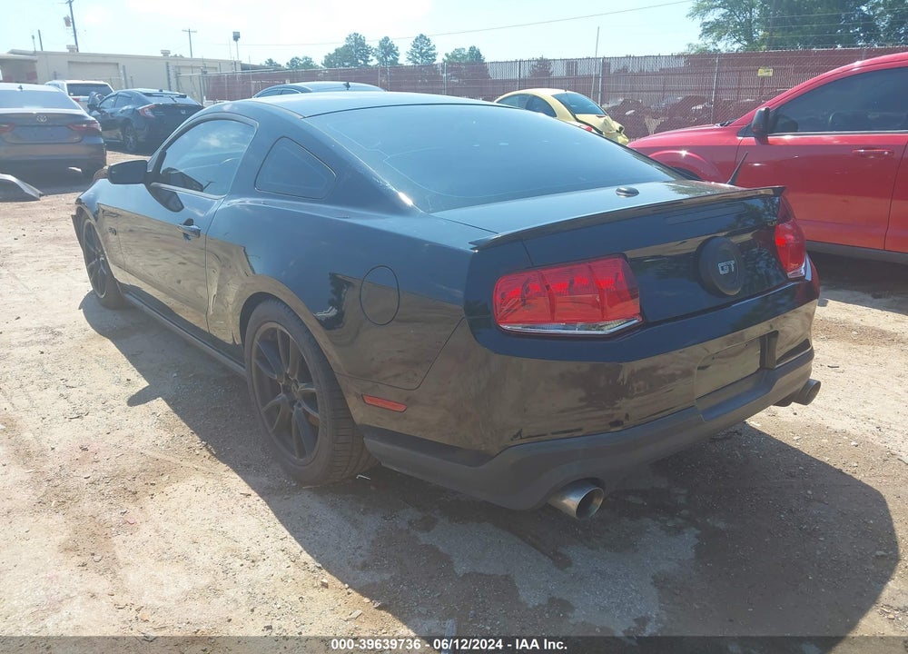 2012 FORD MUSTANG GT PREMIUM VIN: 1ZVBP8CF3C5243826