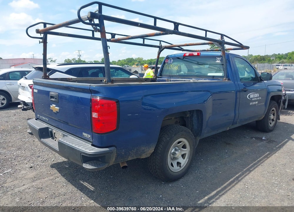 2016 CHEVROLET SILVERADO 1500 WT VIN: 1GCNCNEH6GZ254925