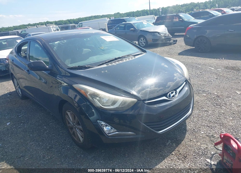 2014 HYUNDAI ELANTRA SE VIN: 5NPDH4AE2EH458838