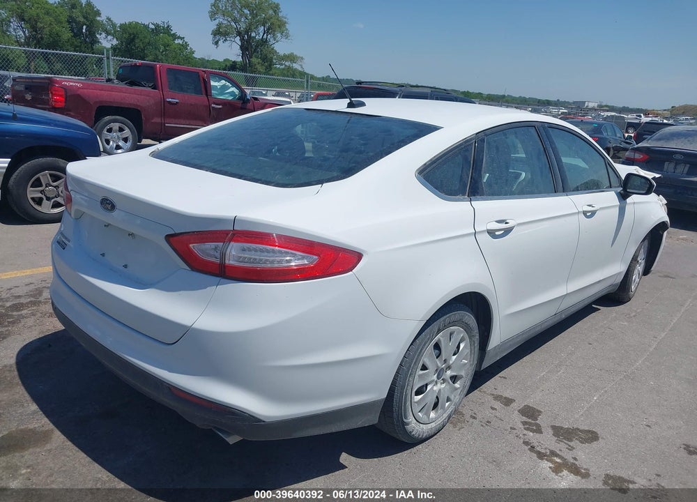 2014 FORD FUSION S VIN: 1FA6P0G71E5393922