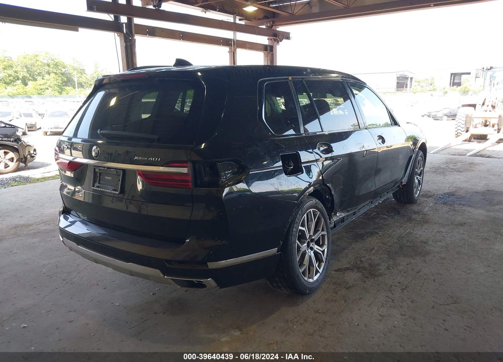 2022 BMW X7 XDRIVE40I VIN: 5UXCW2C06N9K22255