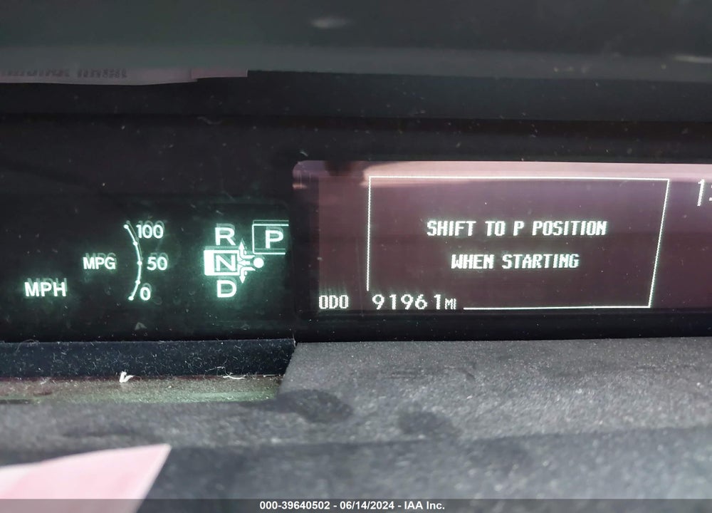 2010 TOYOTA PRIUS II VIN: JTDKN3DUXA0207912