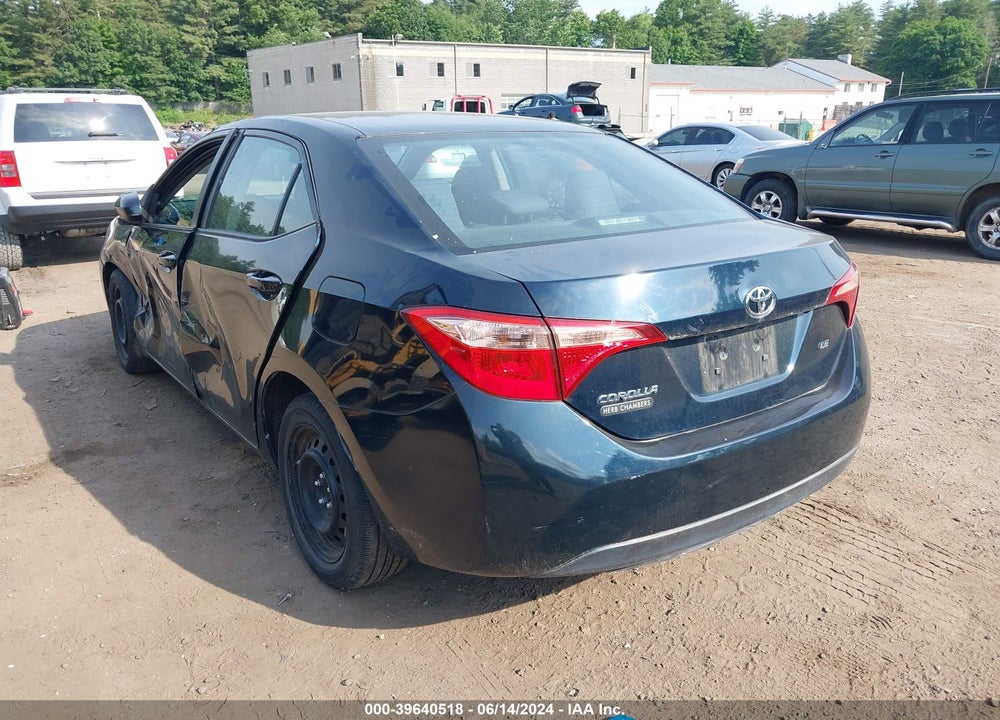 2018 TOYOTA COROLLA LE VIN: 2T1BURHE8JC016472