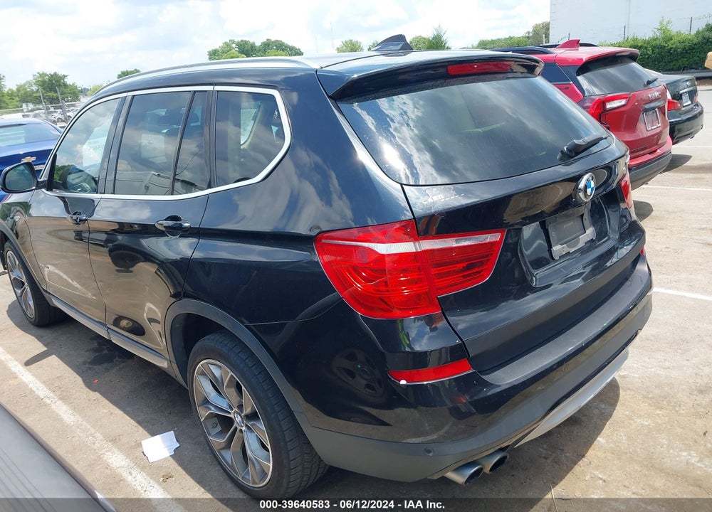 2015 BMW X3 XDRIVE28I VIN: 5UXWX9C55F0D52437