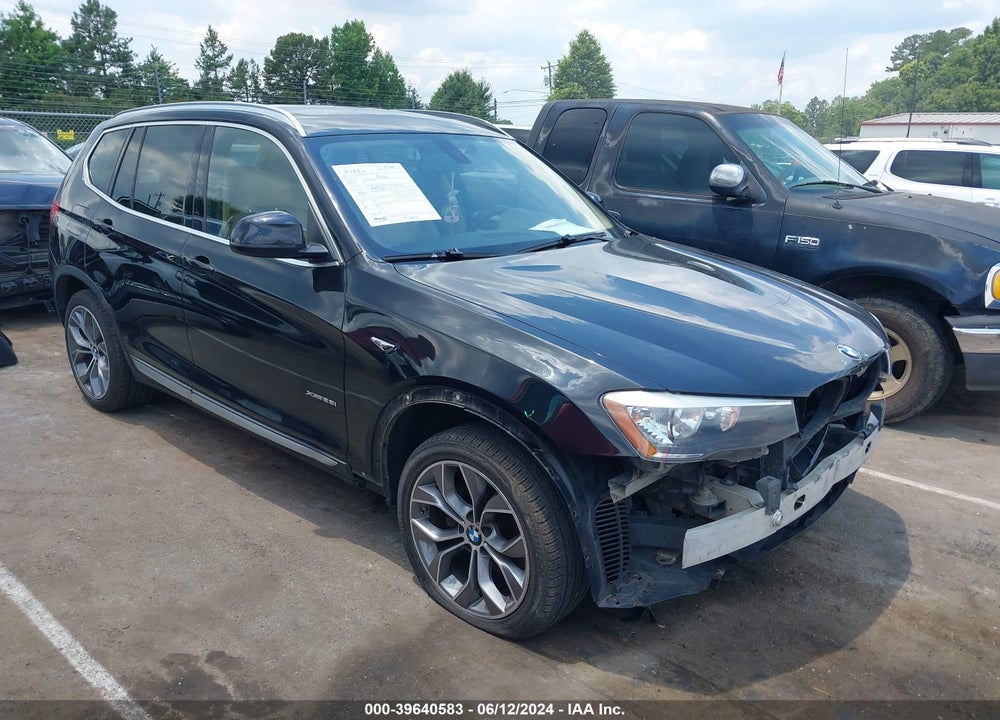 2015 BMW X3 XDRIVE28I VIN: 5UXWX9C55F0D52437