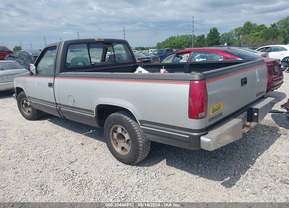 1992 GMC SIERRA C1500 VIN: 1GTEC14K5NE509168