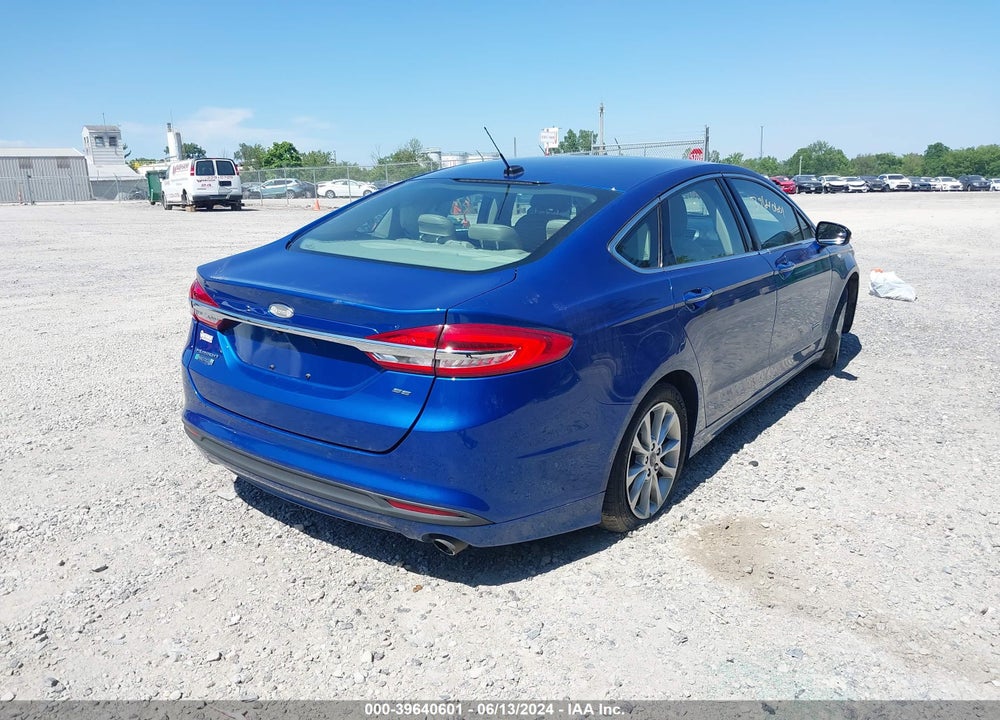 2017 FORD FUSION ENERGI SE LUXURY VIN: 3FA6P0PU2HR160719