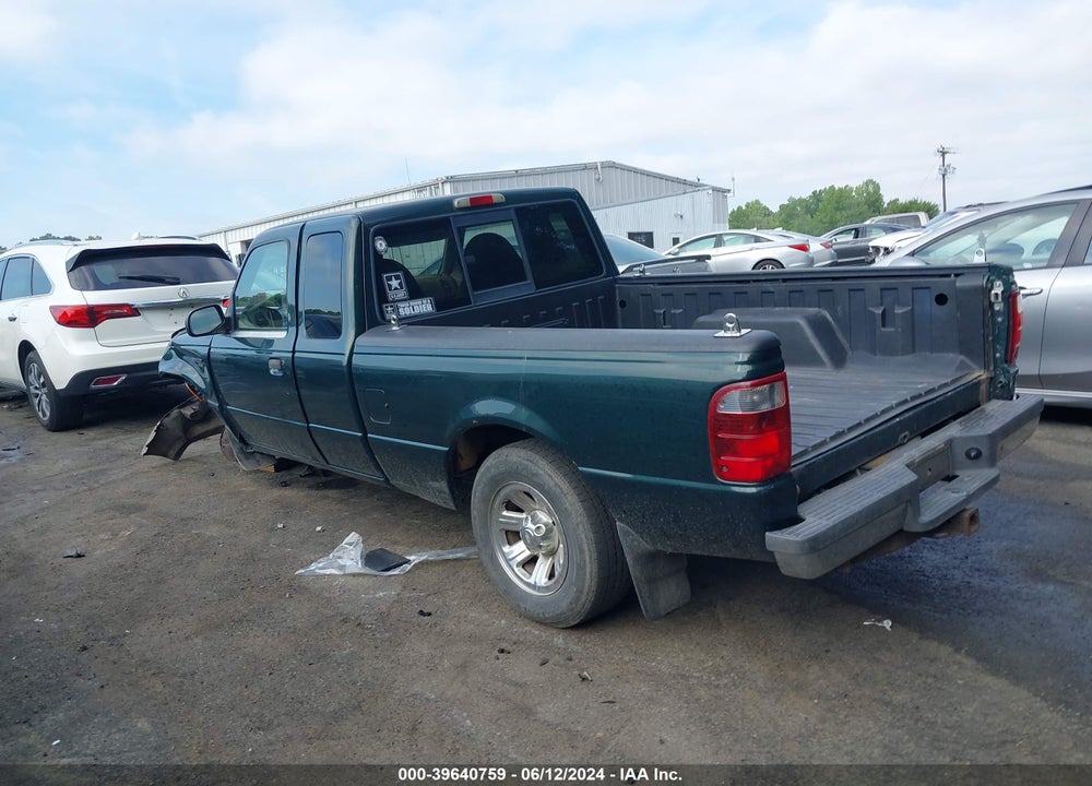2002 FORD RANGER XLT VIN: 1FTYR44E22TA33847