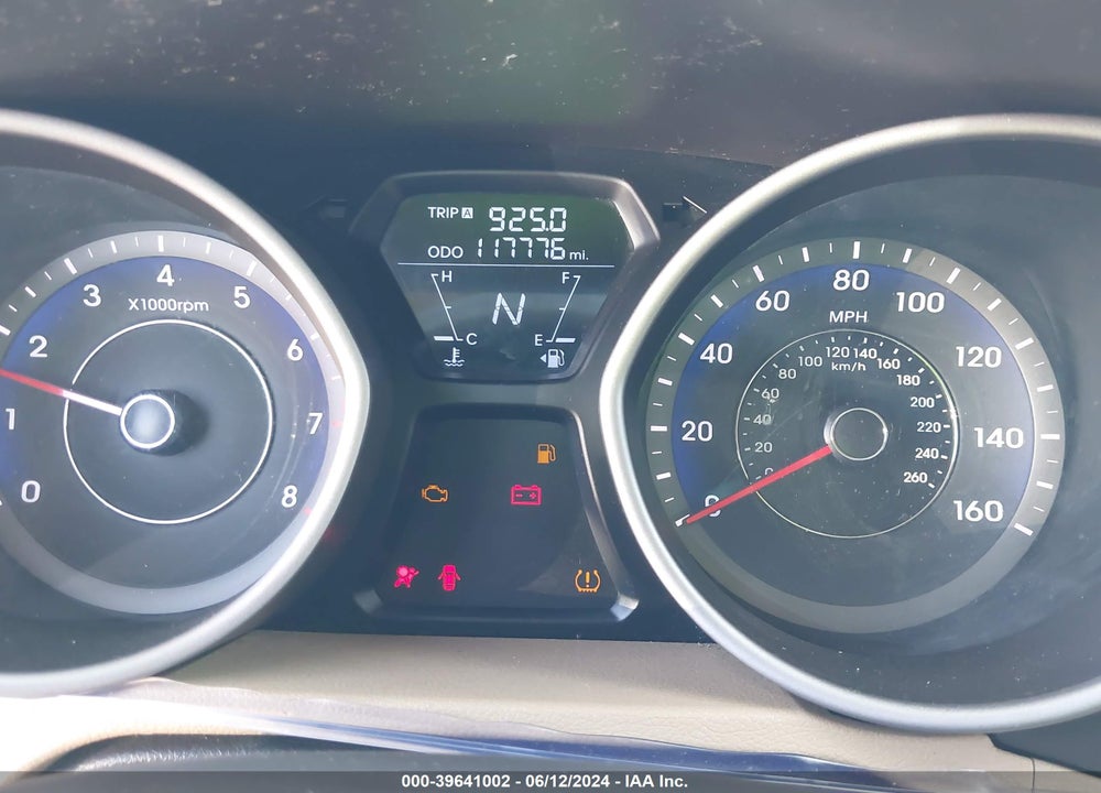 2012 HYUNDAI ELANTRA GLS (ULSAN PLANT) VIN: KMHDH4AE6CU444035